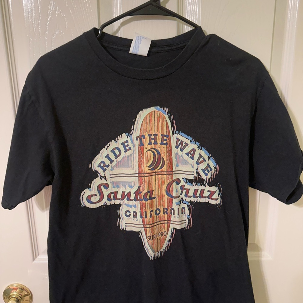 Black Santa Cruz Surf T-Shirt